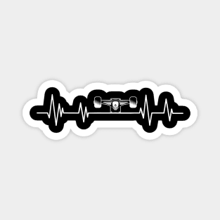 Skater heartbeat Skateboarding Skateboard Magnet