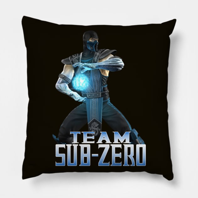 Team Sub-Zero Mortal Kombat Pro Kompetition Pillow by Pannolinno