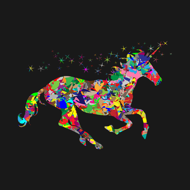 horse colorful, horse gift by merysam