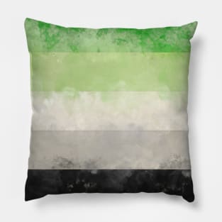 Aro Pride Flag - Water color Pillow