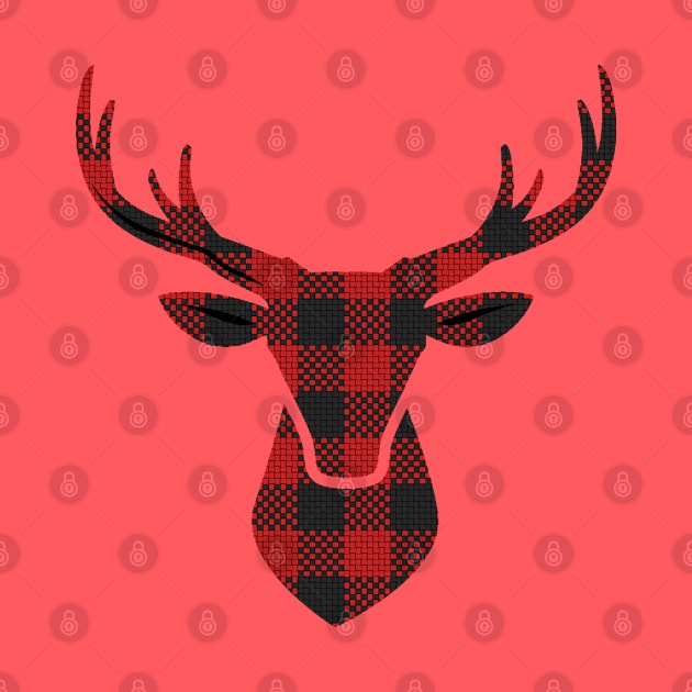 Red Check Reindeer by chriswig