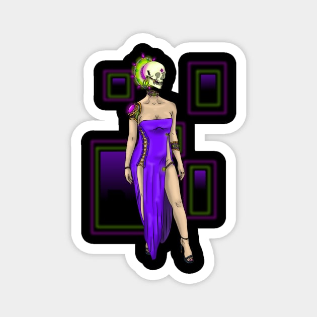 Cyber Lady V1 Magnet by Skky Arts