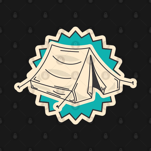 Camping tent vacations by ShirtyLife