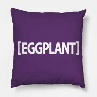 Eggplant Emoji Design Pillow