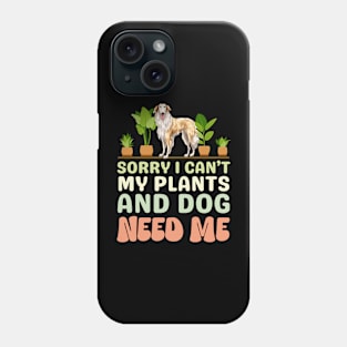 Borzoi And Plants Phone Case