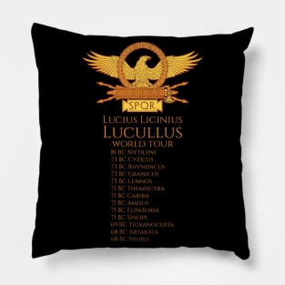 Ancient Roman History - Lucius Licinius Lucullus World Tour Pillow