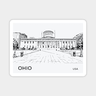 Ohio State USA Magnet