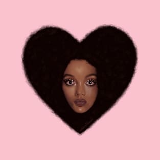 Whitney Heart Afro T-Shirt