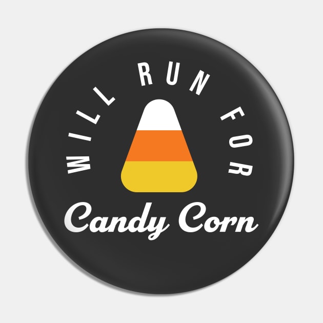 Halloween Running Costume Will Run For Candy Corn Lover Pin by PodDesignShop