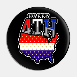 Fourth Of July Holiday Pin