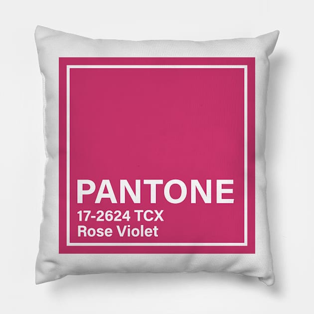 PANTONE 17-2624 TCX Rose Violet Pillow by princessmi-com