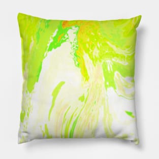 Contemporary Green Abstract Pillow