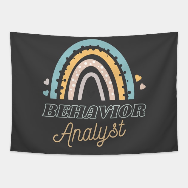 Behavior Analyst apparel or gift for every BA, BCBA or ABA Therapy student. Behavior Analyst appreciation gift Tapestry by The Mellow Cats Studio