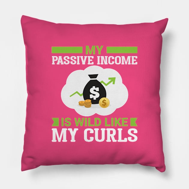 Wild curls - Wild Income Pillow by Cashflow-Fashion 