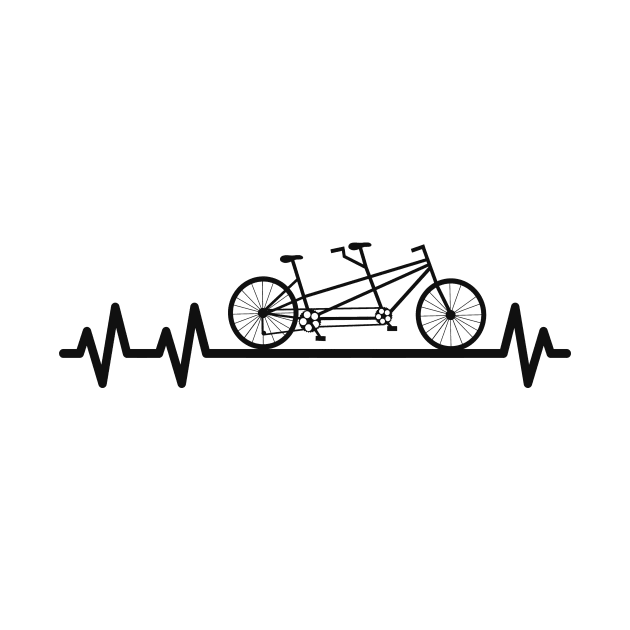 Bike Heartbeat Pulse Cyclist Partner Look by Foxxy Merch