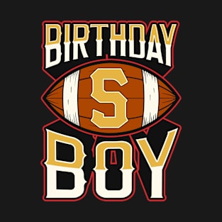 5 Year Old Birthday Boy American Football Fan Vintage Style T-Shirt