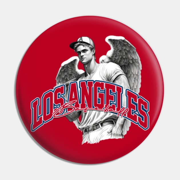 All Time Ballers Los Angeles Baseball - Mascot Pin