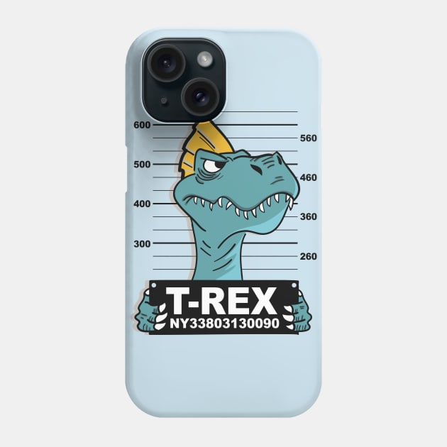 T-Rex imprisoned Phone Case by WorldDinosaurs