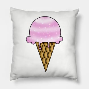 Galaxy Ice Cream - Strawberries and Cream Pillow