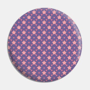 Adalia | Pink and Purple Stars Pattern Pin