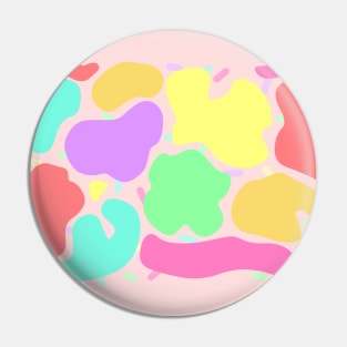 Pastel Rainbow Animal Print Pin