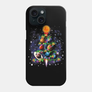 Solar System Planets Christmas Tree gift decor Xmas tree Phone Case