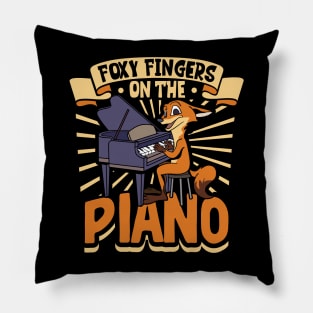 Fox at the piano Pillow