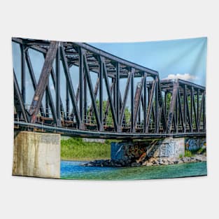 Old railway bridge. Tapestry