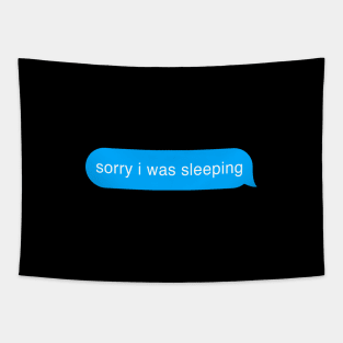 Sorry I Was Sleeping Bubble Imessage Lazy Text Tapestry