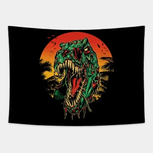 T-Rex Zombie Tapestry