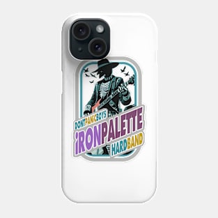 rock metal music guitar and guitarist graphic design by ironpalette Phone Case