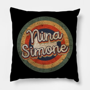 Nina Name Personalized Simone Vintage Retro 60s 70s Birthday Gift Pillow