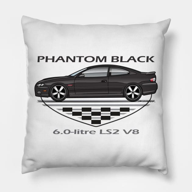 Phantom Black Pillow by JRCustoms44