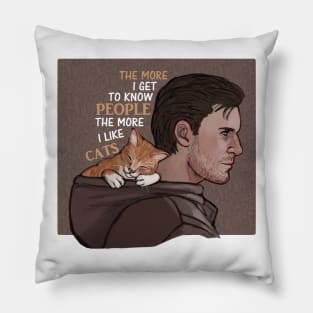 Gavin and cats Pillow