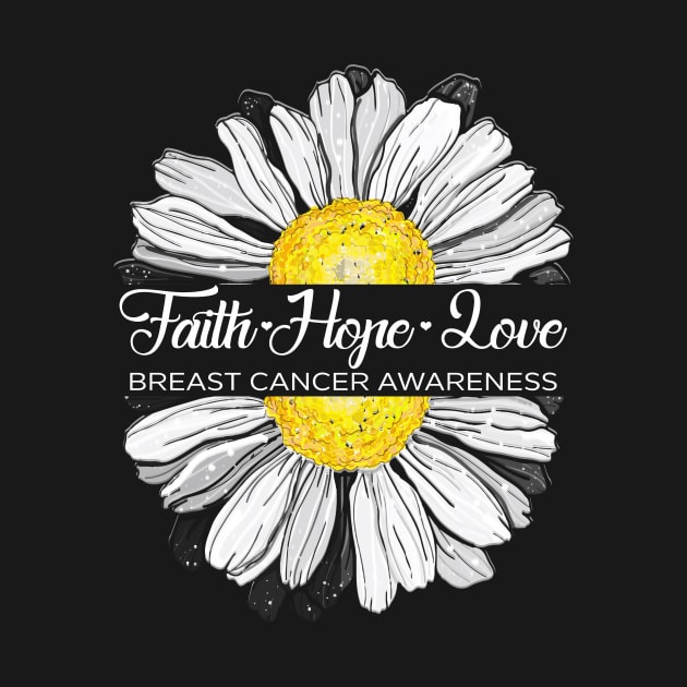 faith hope love breast cancer daisy awareness cancer support gifts ideas by carpenterfry