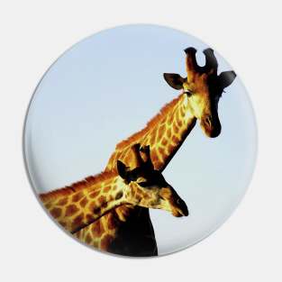 African Wildlife Photography Blue Sky Giraffe Pin