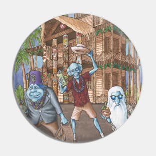 Barhopping Ghosts Pin