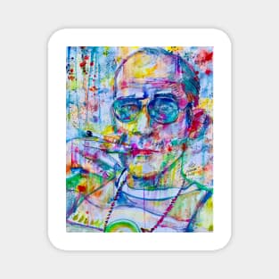 HUNTER S. THOMPSON watercolor portrait .1 Magnet