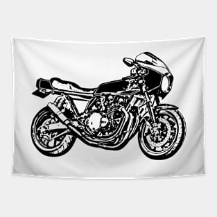 Z 1R Motorcycle Sketch Art Tapestry