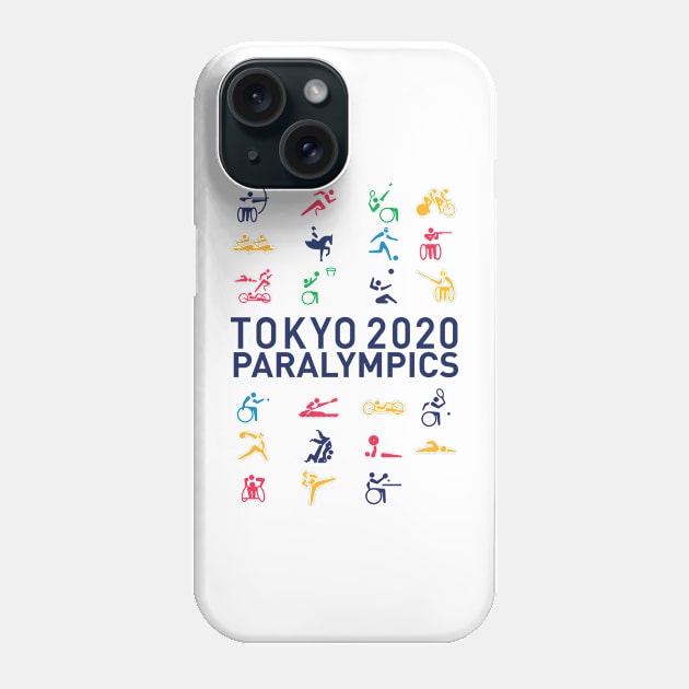 Tokyo 2020 Paralympics Games pictograms Phone Case by Aldebaran