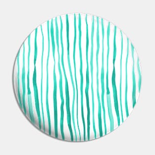 Vertical watercolor lines - aqua Pin