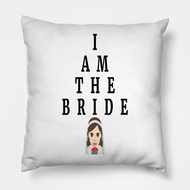 I am the bride bachelorette party Pillow by epoliveira