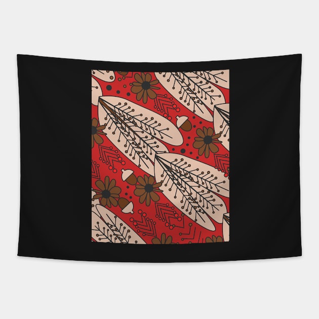 Fall flowers Tapestry by cocodes