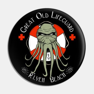 Great Old Lifeguard - dark background Pin