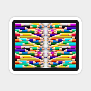 Colored Pencil Symmetry Magnet