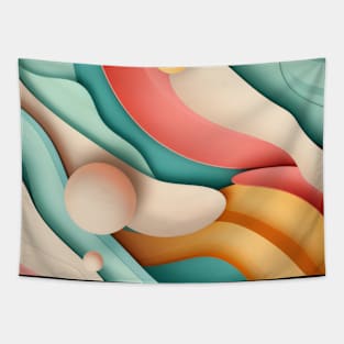 Color Swirl Harmony Tapestry