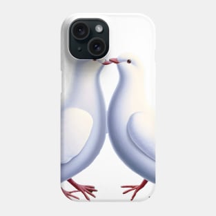 Pride: Dove Love No. 2 (no fill - Light Background) Phone Case