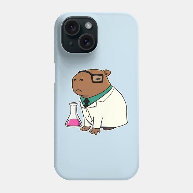 Capybara Scientist Costume Phone Case by capydays