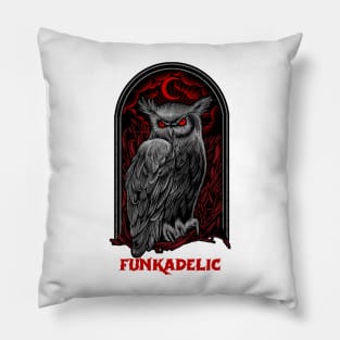 The Moon Owl Funkadelic Pillow