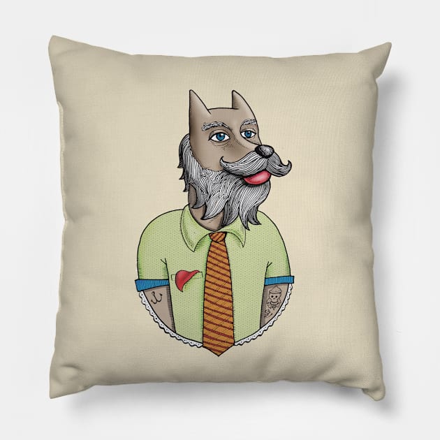 Dog Days Pillow by kalogerakis